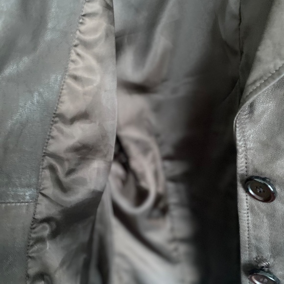 Guess Brown Leather Jacket - Picture 6 of 9